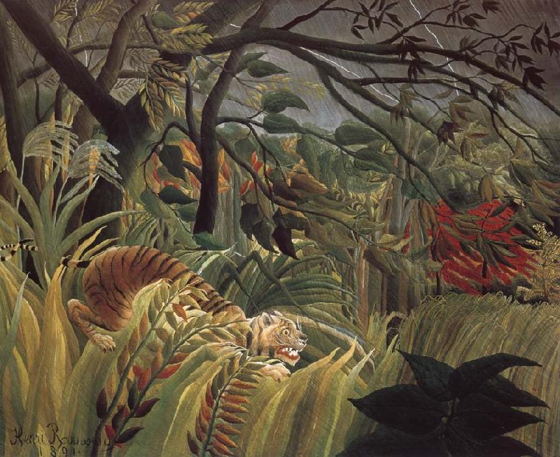 Henri Rousseau Tiger in a Tropical Storm